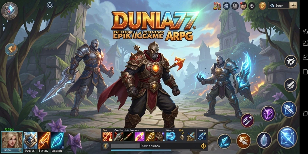 Screenshot gameplay DUNIA77 menampilkan aksi seru dalam pertempuran ARPG.