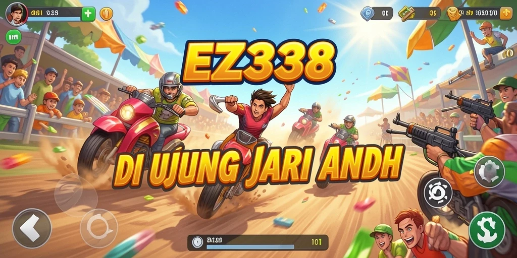 Tampilan gameplay racing yang mendebarkan di EZ338.