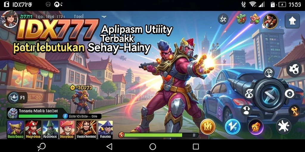 Tampilan utama IDX777 dengan berbagai fitur Utility.