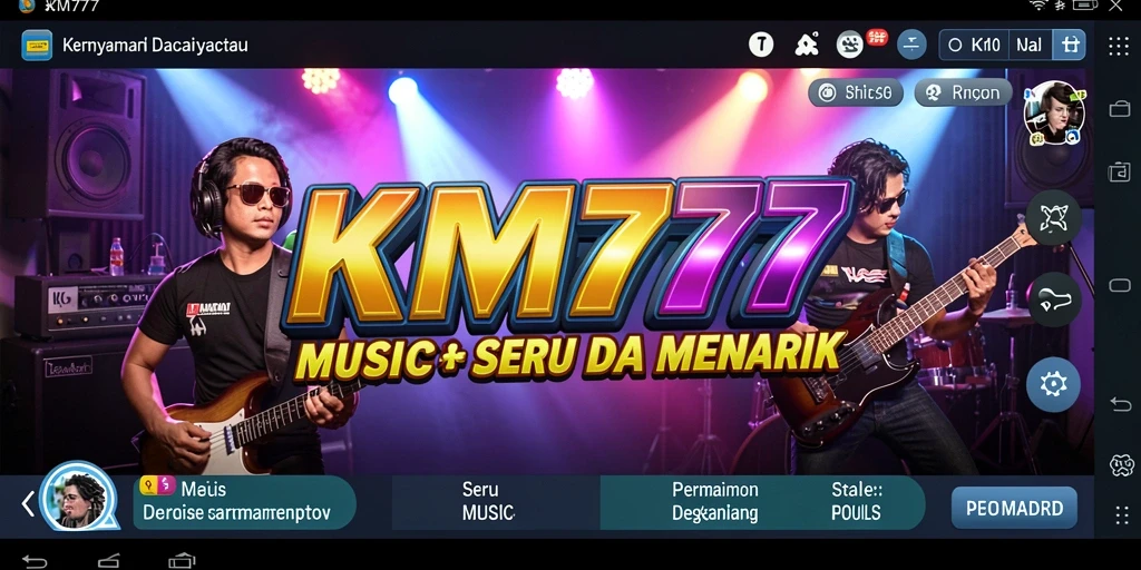 Tampilan gameplay KM777 yang seru dan penuh warna.