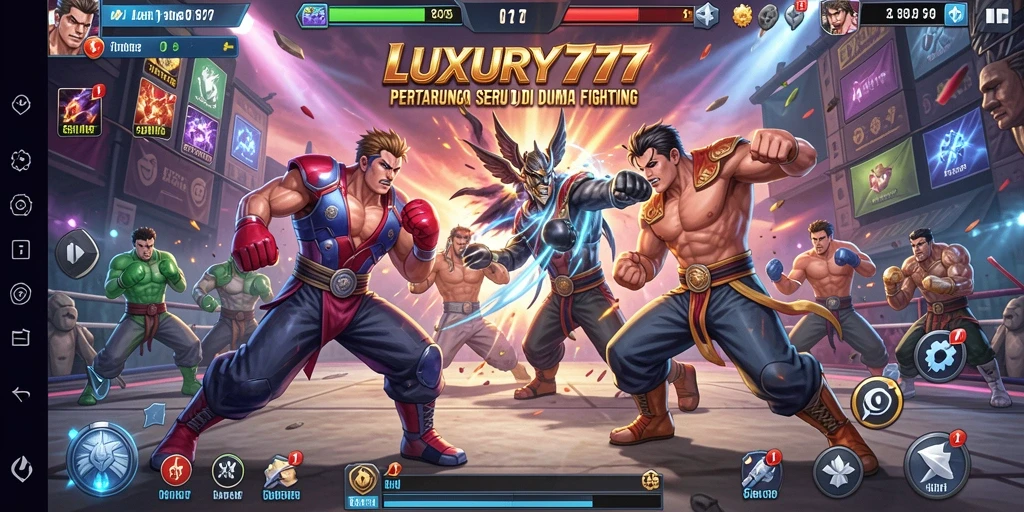 Screenshot dari gameplay LUXURY777 yang mendebarkan.