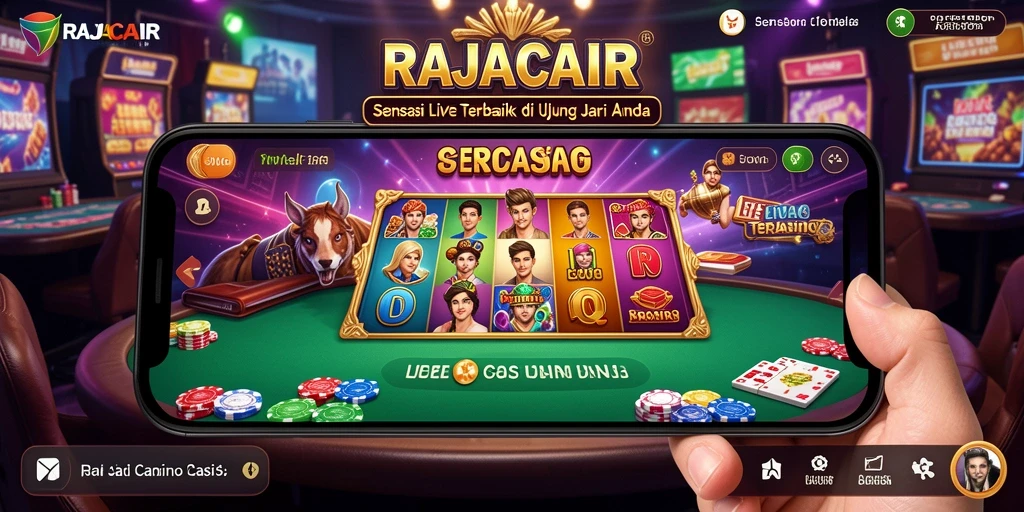 Tampilan antarmuka RAJACAIR yang menawan dengan gameplay Live Casino yang mengasyikkan.