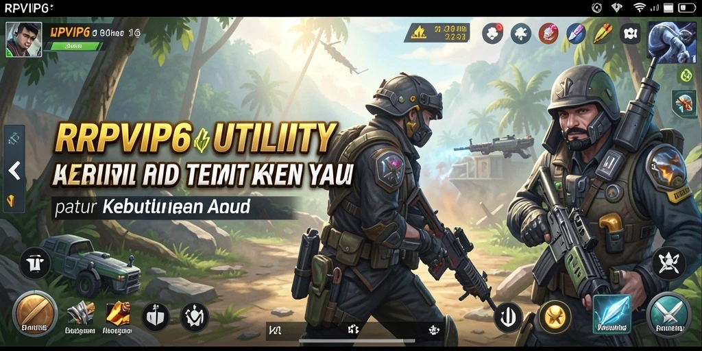 Screenshot RPVIP6 menunjukkan antarmuka aplikasi Utility yang sederhana dan efisien.