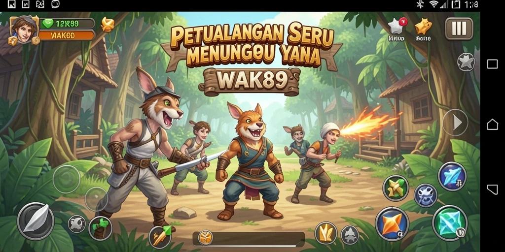 Tampilan menarik dari gameplay WAK89 yang penuh petualangan.