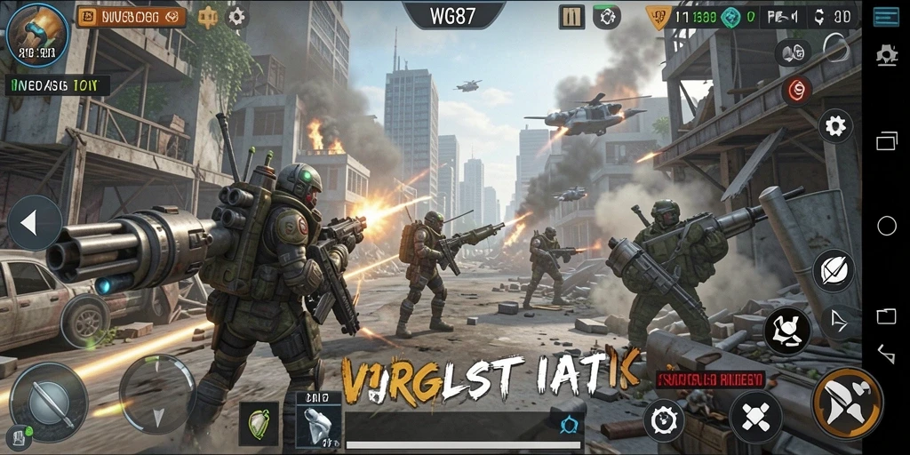 Tampilan gameplay <strong>WG87</strong> yang menegangkan dan penuh strategi.