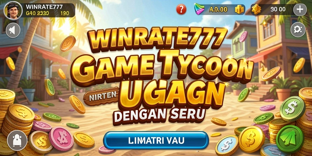Tangkapan layar utama WINRATE777 menunjukkan gameplay Tycoon yang menarik.